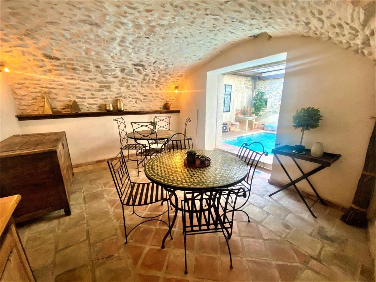 Gite De Groupe 9Ch Ou 3 Gites Independants De 3Ch - Patio Et Piscine Interieure Chauffee Toute L'Annee วัลลงปงต์ดาร์ก ภายนอก รูปภาพ